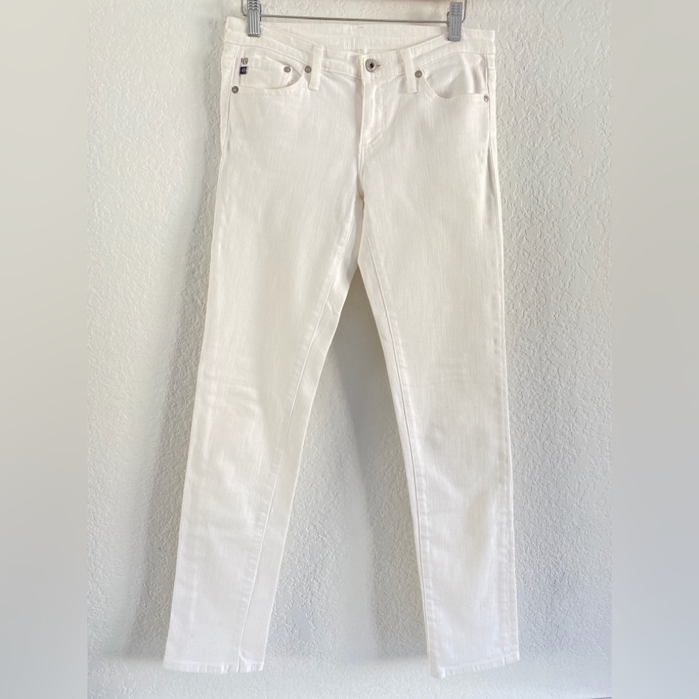 AG Adriano Goldschmied White Skinny Jeans — Sleek Slim Fit
